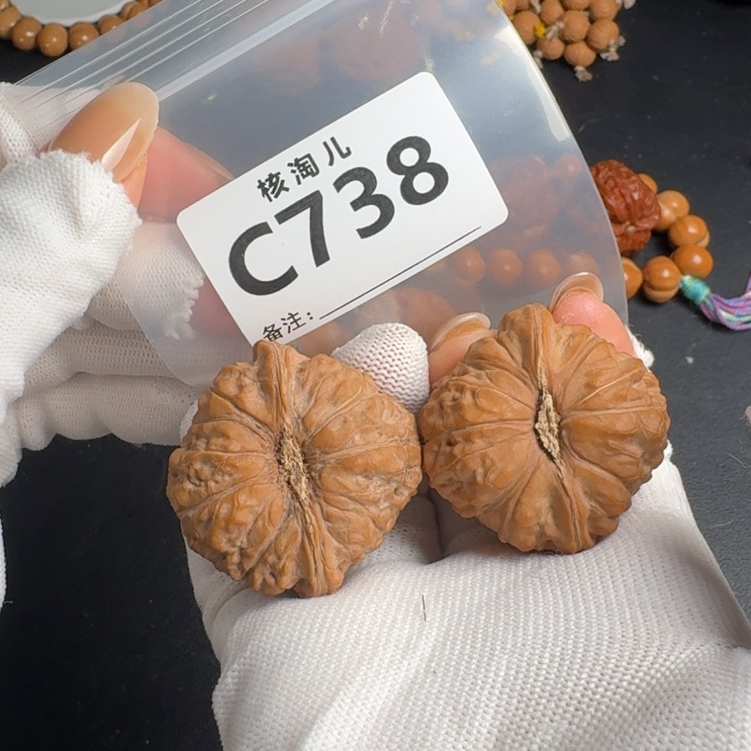 文玩核桃把件43南瓜C738