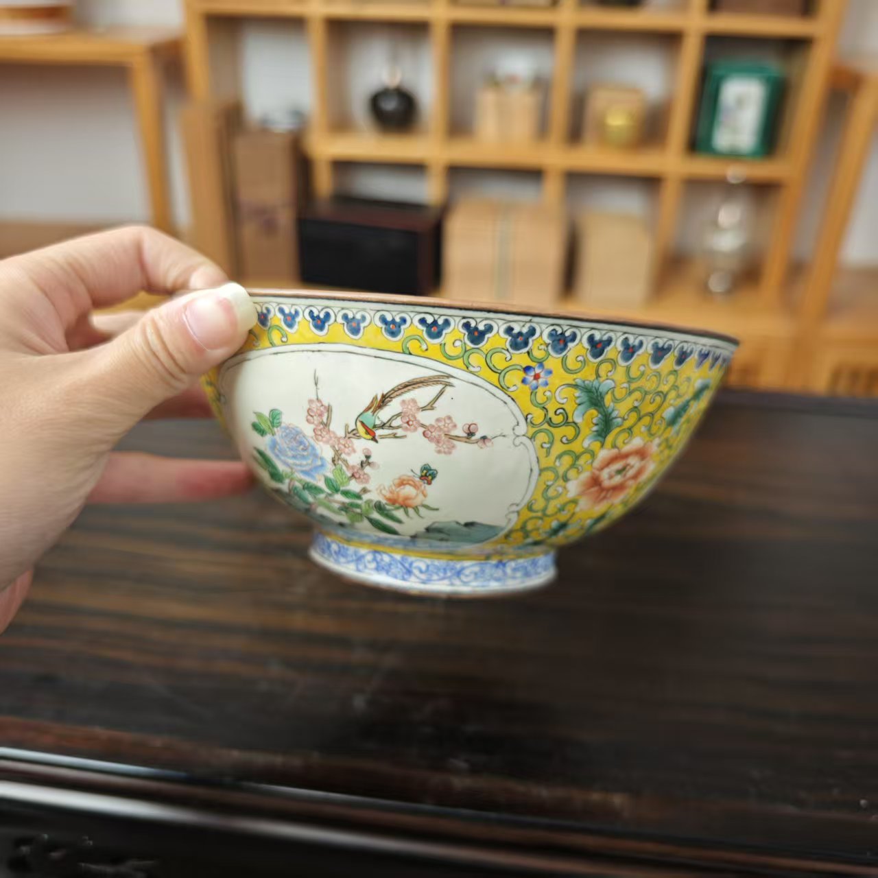 一件画工精美的瓷碗