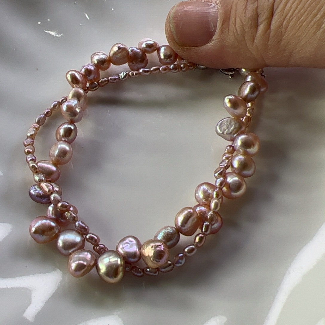淡水珍珠手绳合金709