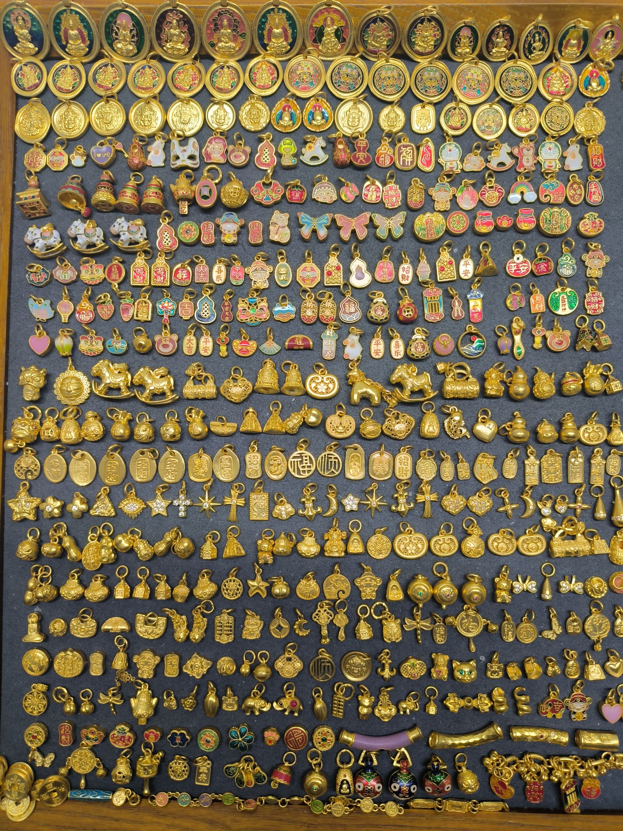 大盘看这里！足金999！投资金！烧蓝素金配件！看款链接勿拍！