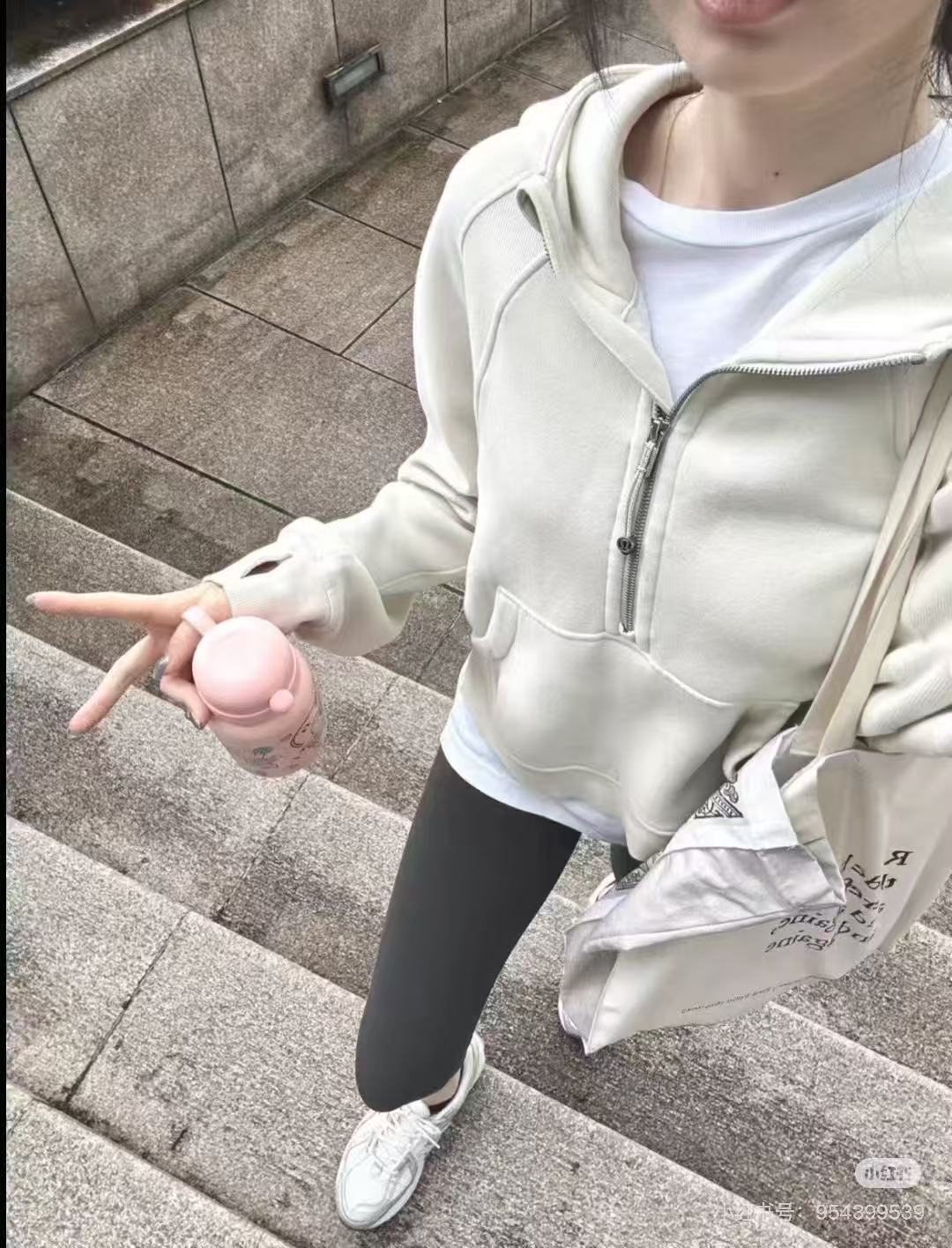 scuba半拉链宽松卫衣无吊牌