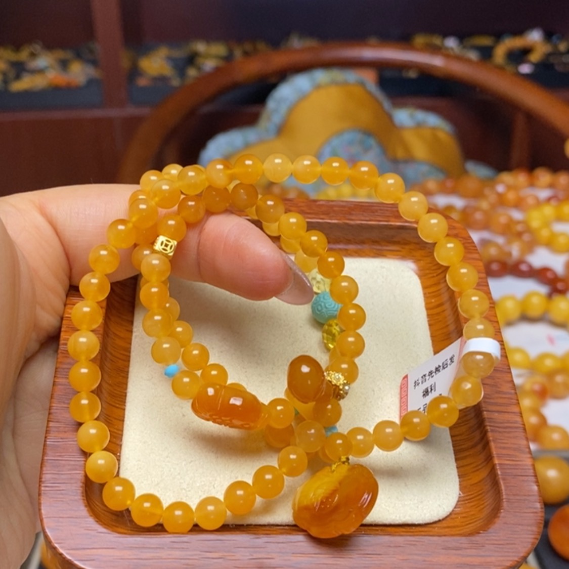 【闪购商品】蜜蜡手链未镶嵌手串
