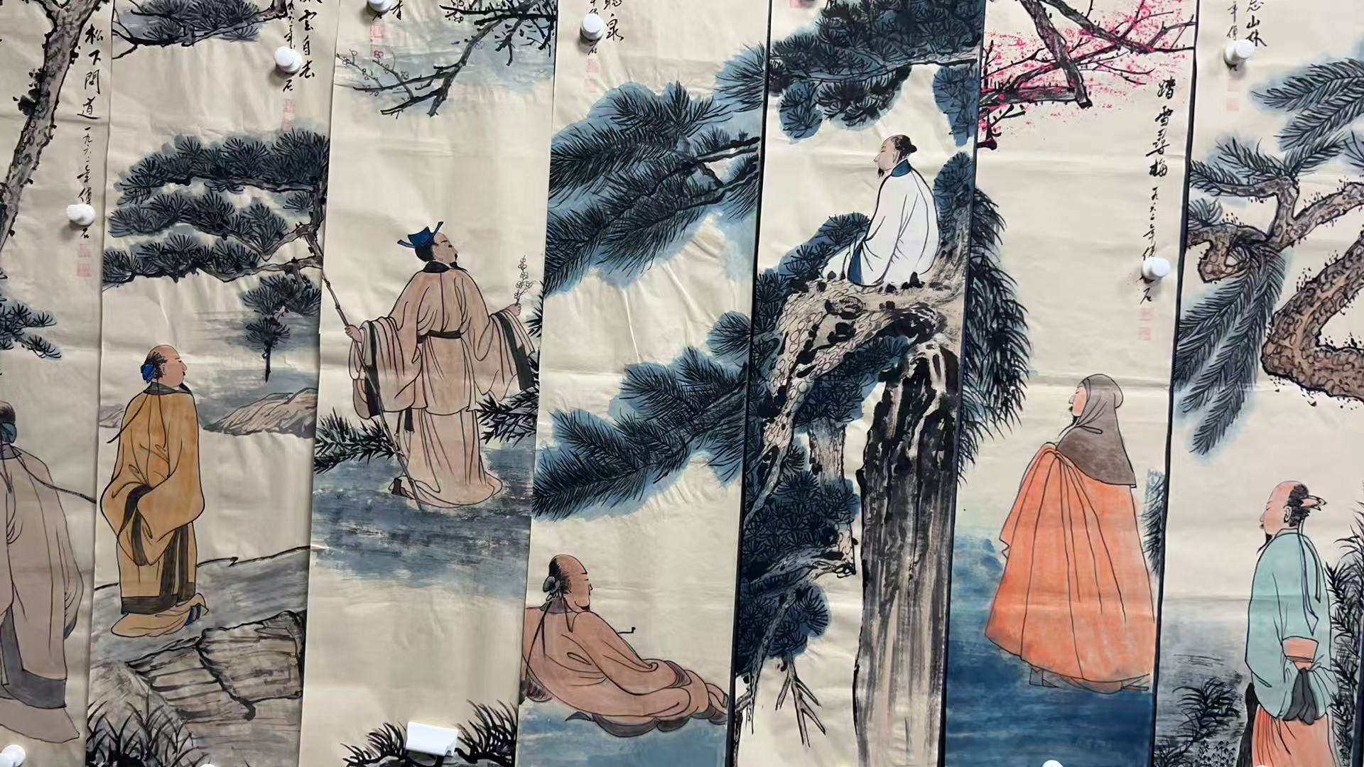 【树新】精品十二条屏装饰画通用链接