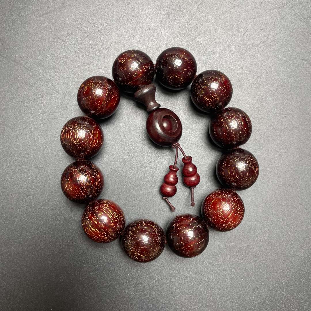 小叶紫檀单圈手串涵哲堂高端精选SC111