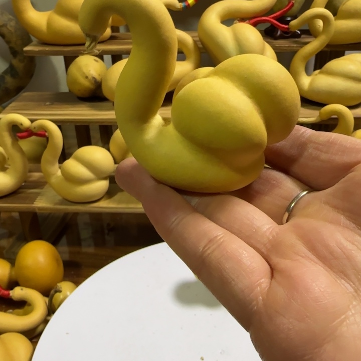 转****天鹅葫芦手把件家居饰品