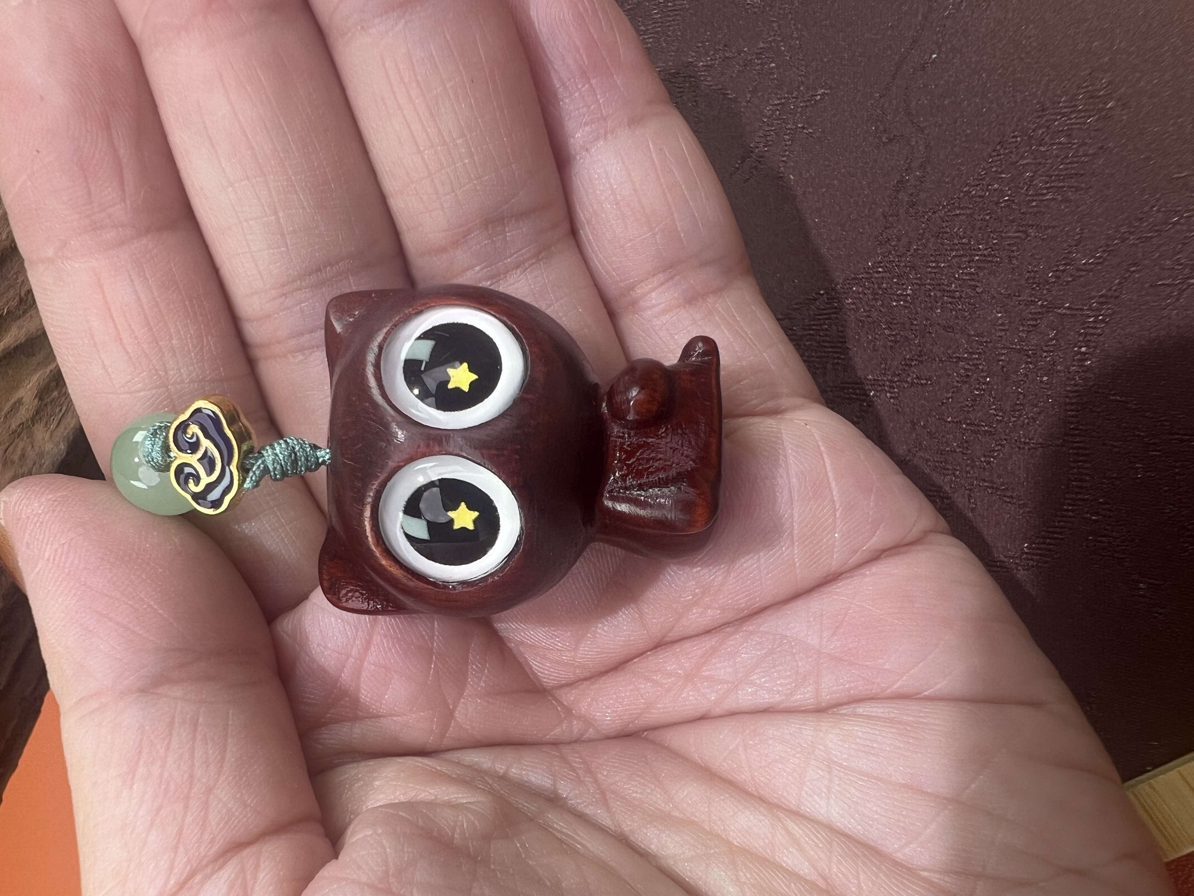 星星猫紫檀挂件MK2508