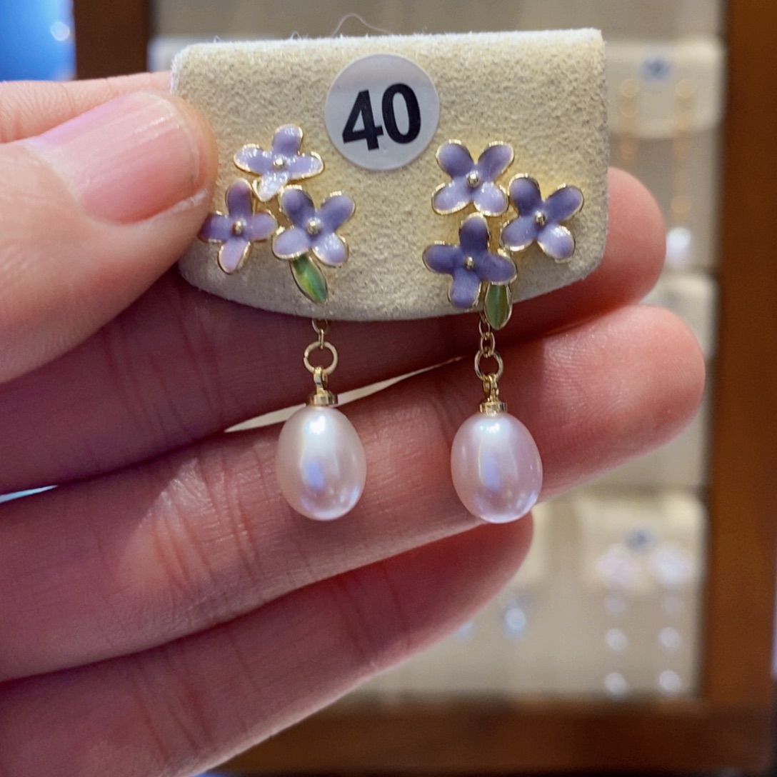 耳饰未镶嵌淡水珍珠