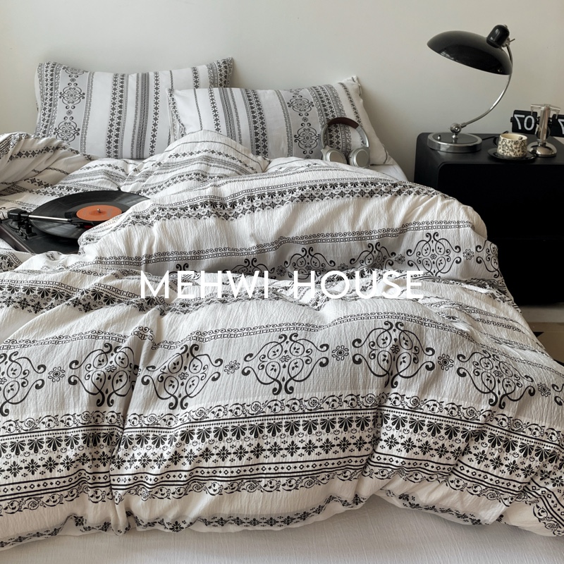 【MEHWI】新款ins轻奢床品套件被罩宿舍波西米亚床品民族风四件套