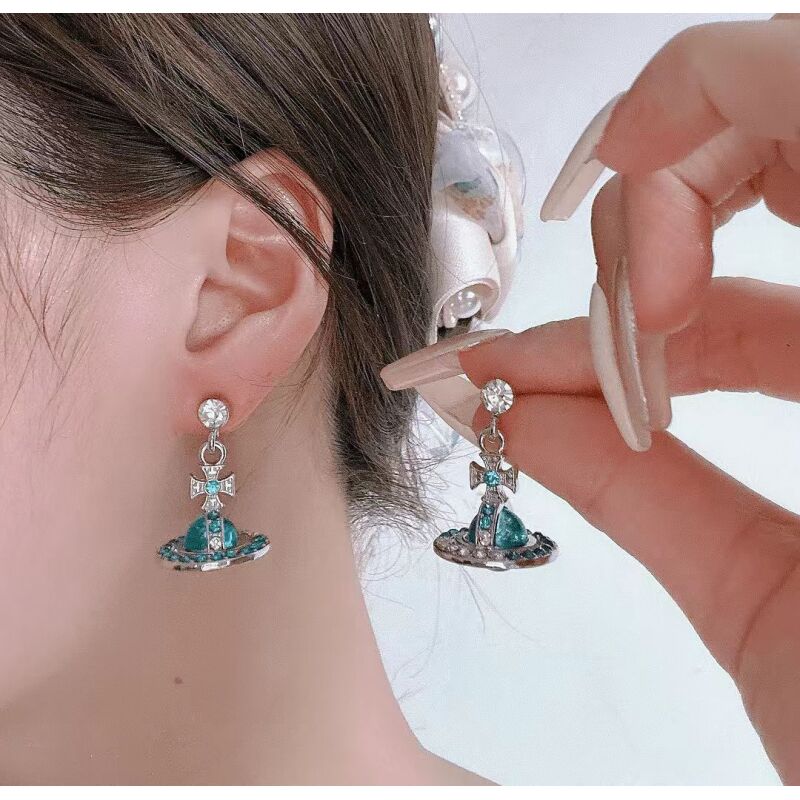 铜合金耳饰 星球耳钉3045