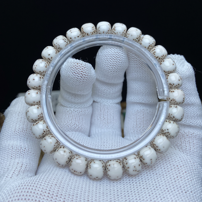原生态星月菩提手串原白9✖️8半臂大留白月留白细星双留白