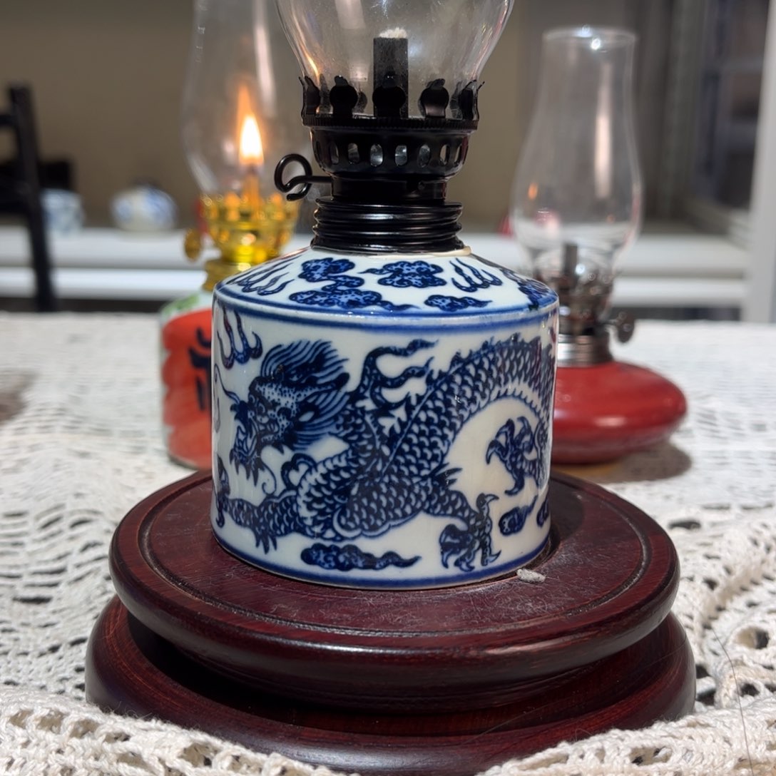 摆件景德镇陶瓷香薰灯