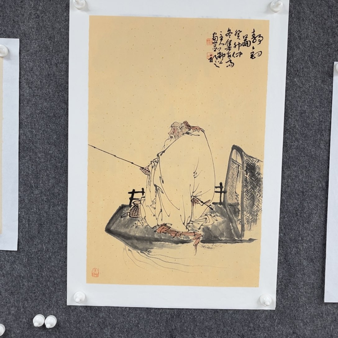 国画无*宣纸的大小可以用手