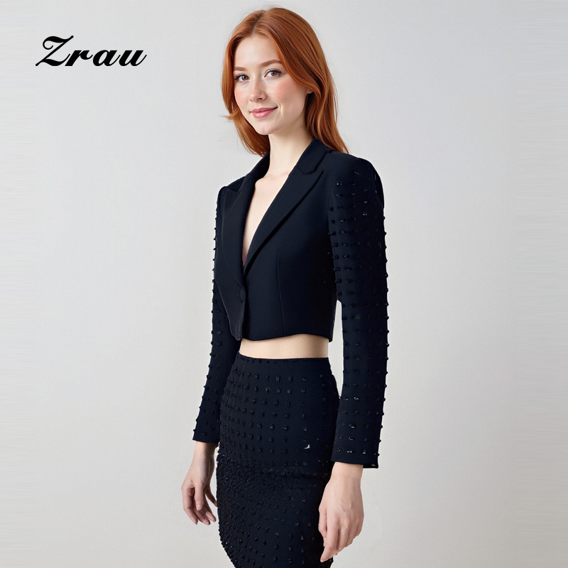 【达人专属】ZRAU复古时尚短款上衣秋季新款短款外套91040631231