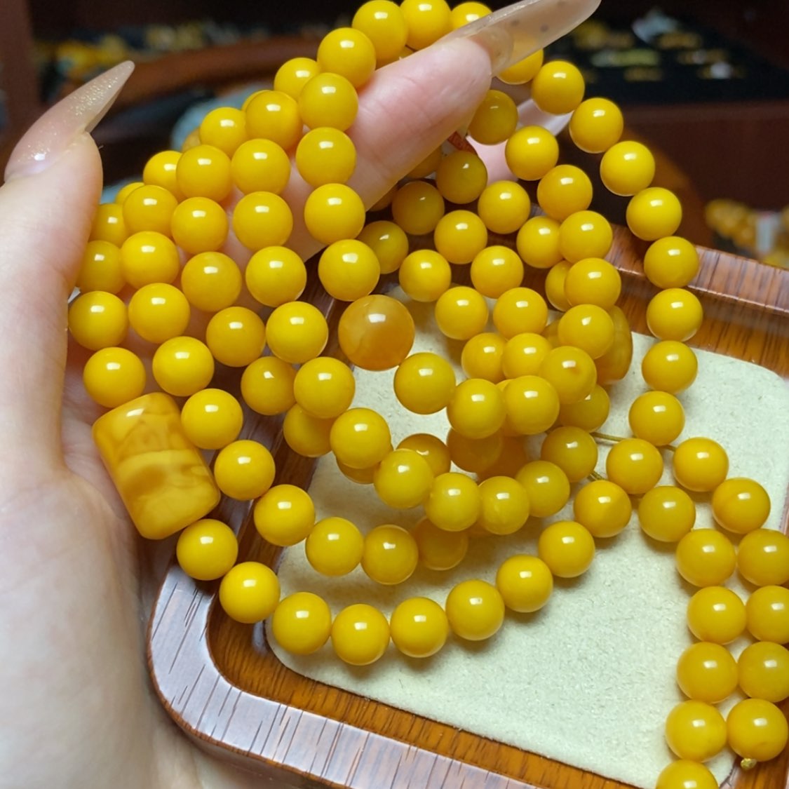 【闪购商品】蜜蜡手链未镶嵌手串