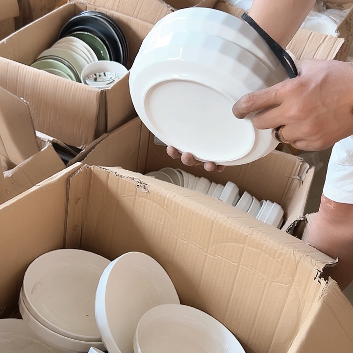 微瑕介意勿拍不退不换  水晶盘8英寸4支