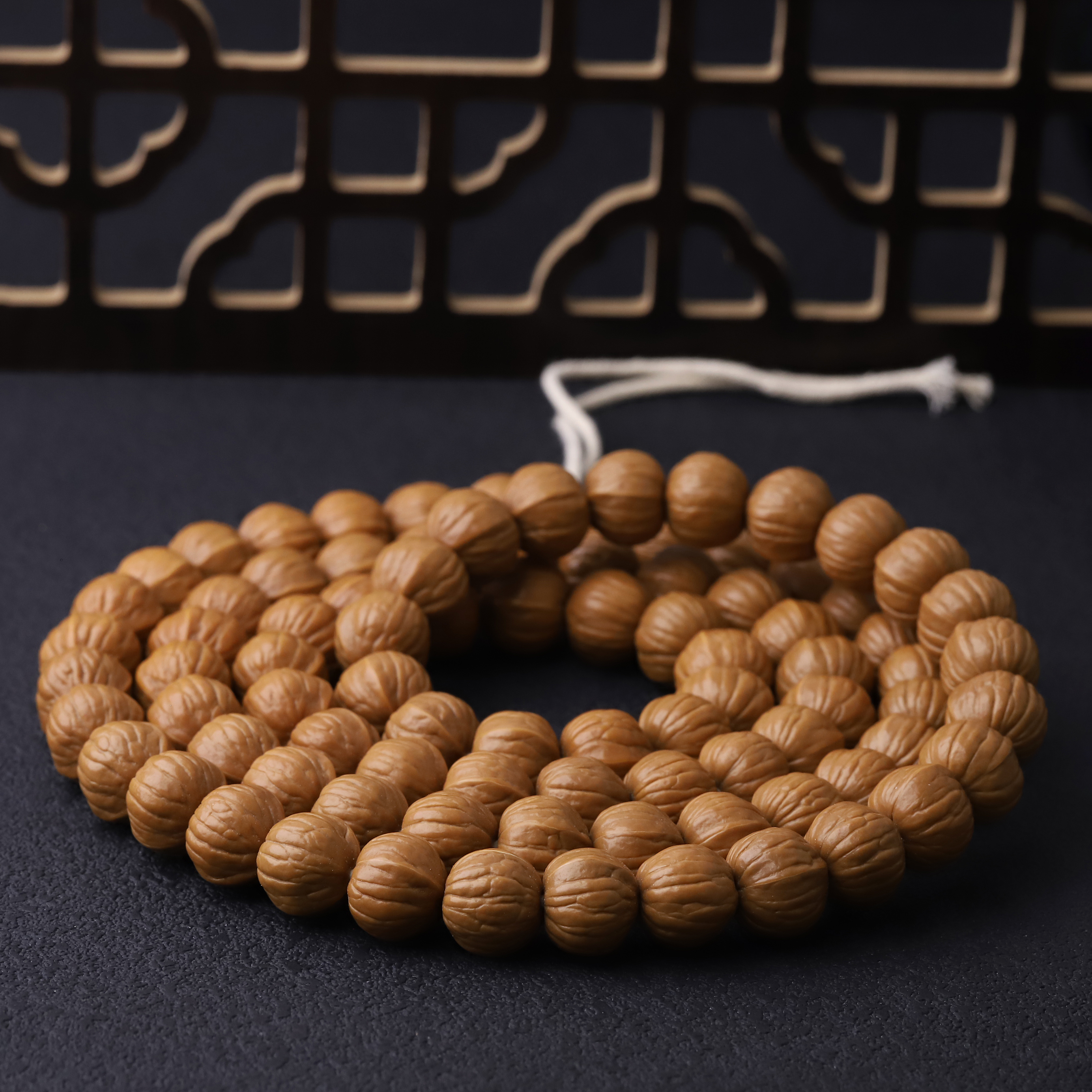 251277 【88颗双鳍南瓜猴头】微打底原皮原色猴头核桃文玩长串