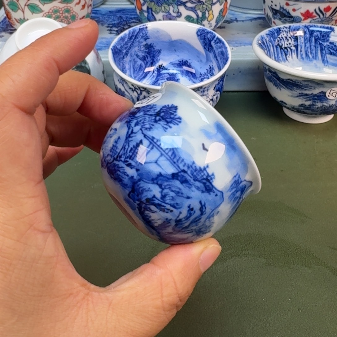 陶瓷景德镇纯手绘绘茶具圆圆231