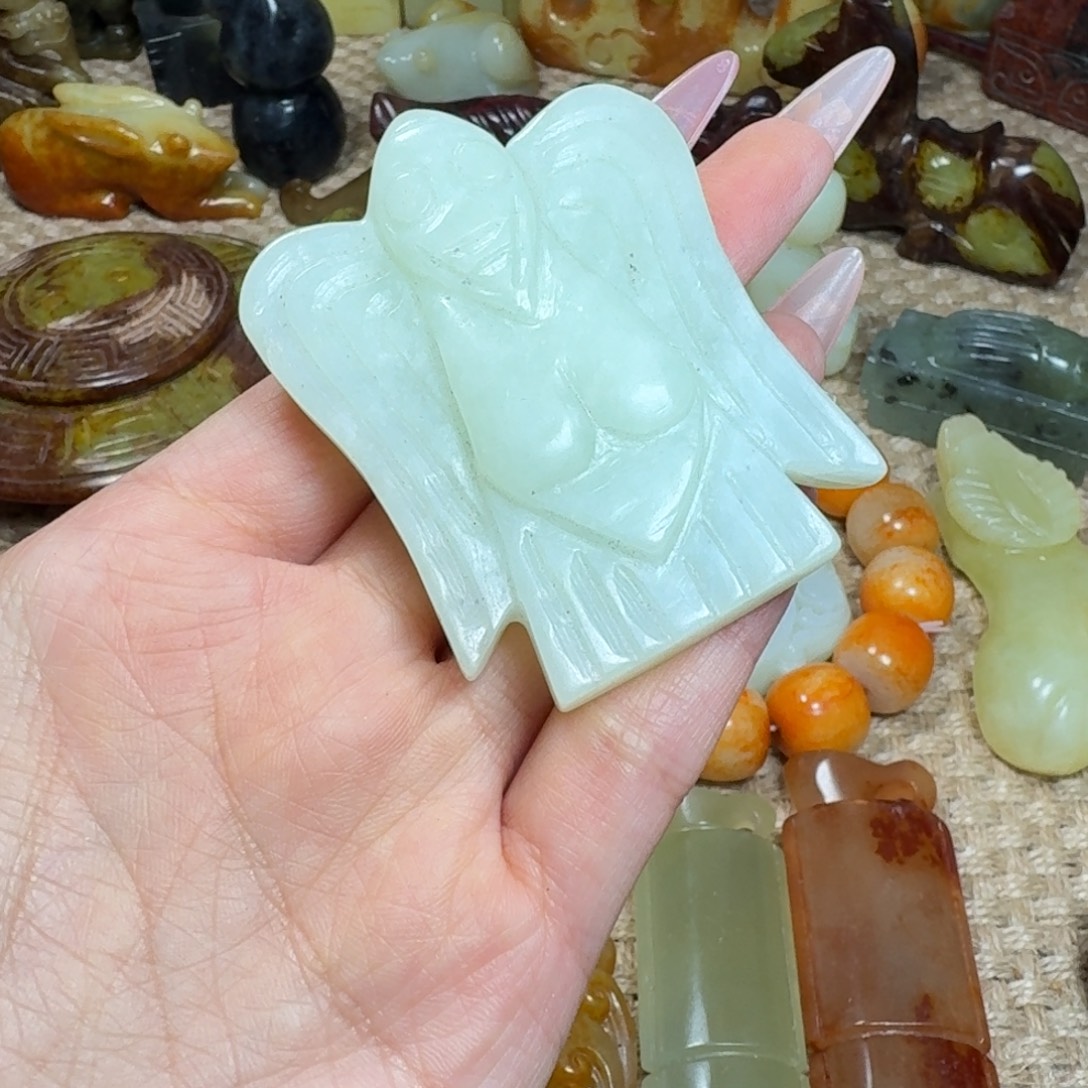 白玉菩提吊坠挂件