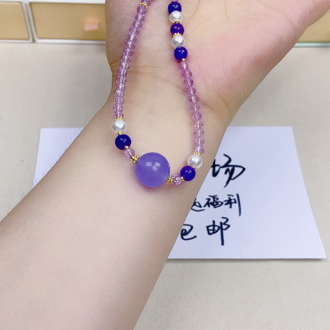 手饰针钠钙石银S925镀金镶嵌