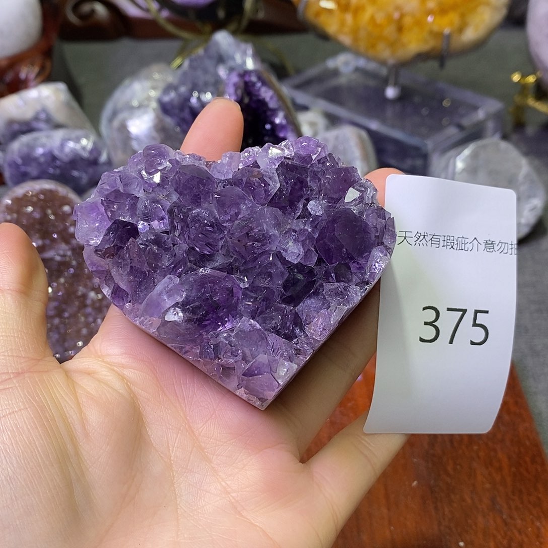 珠宝半成品未镶嵌紫晶