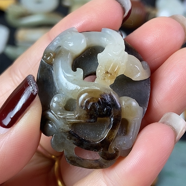 和田玉（糖玉）挂件未镶嵌