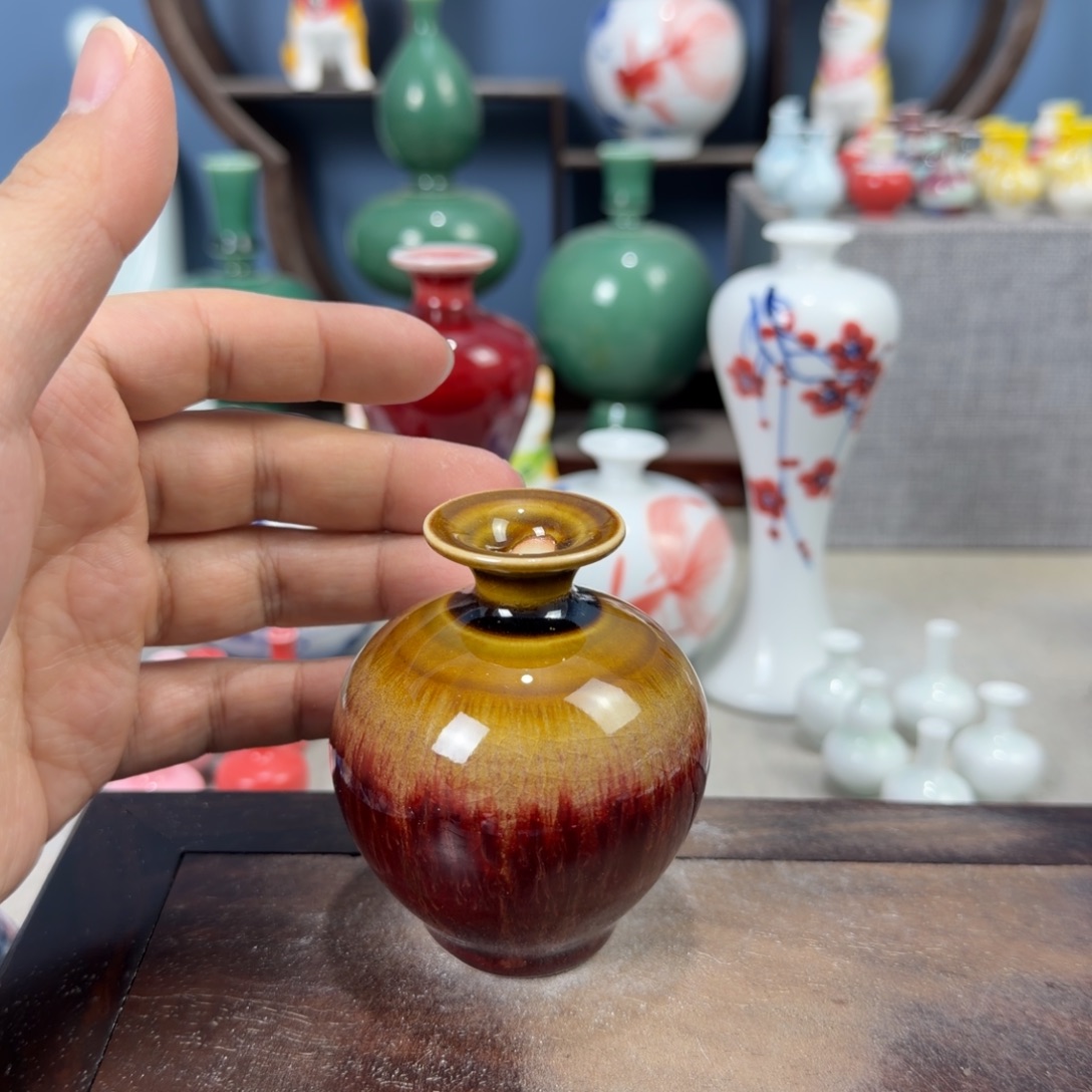 陶瓷手工小花器摆件