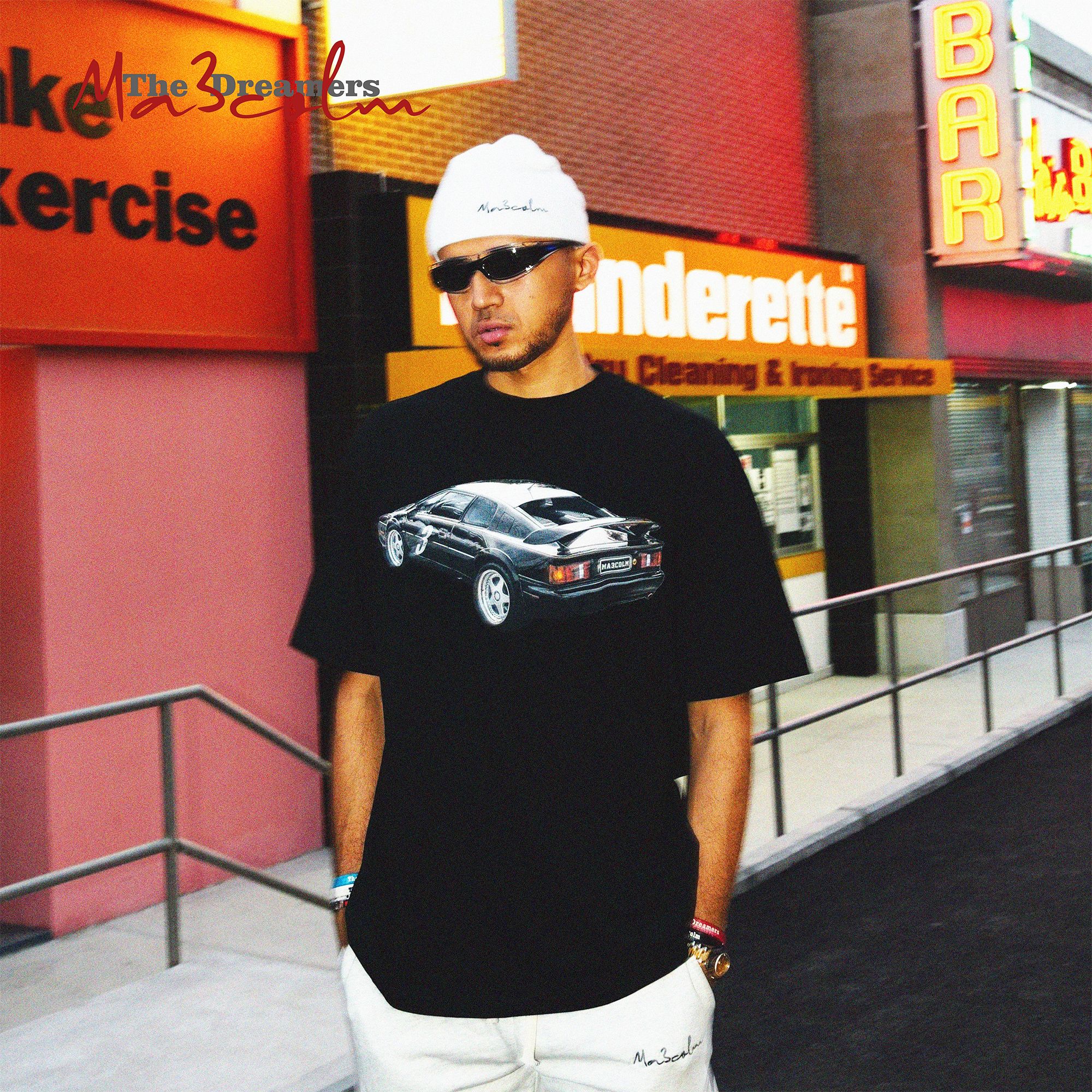 Ma3colm追梦系列“DreamCar”跑车主题复古短袖T休闲潮流卡米然