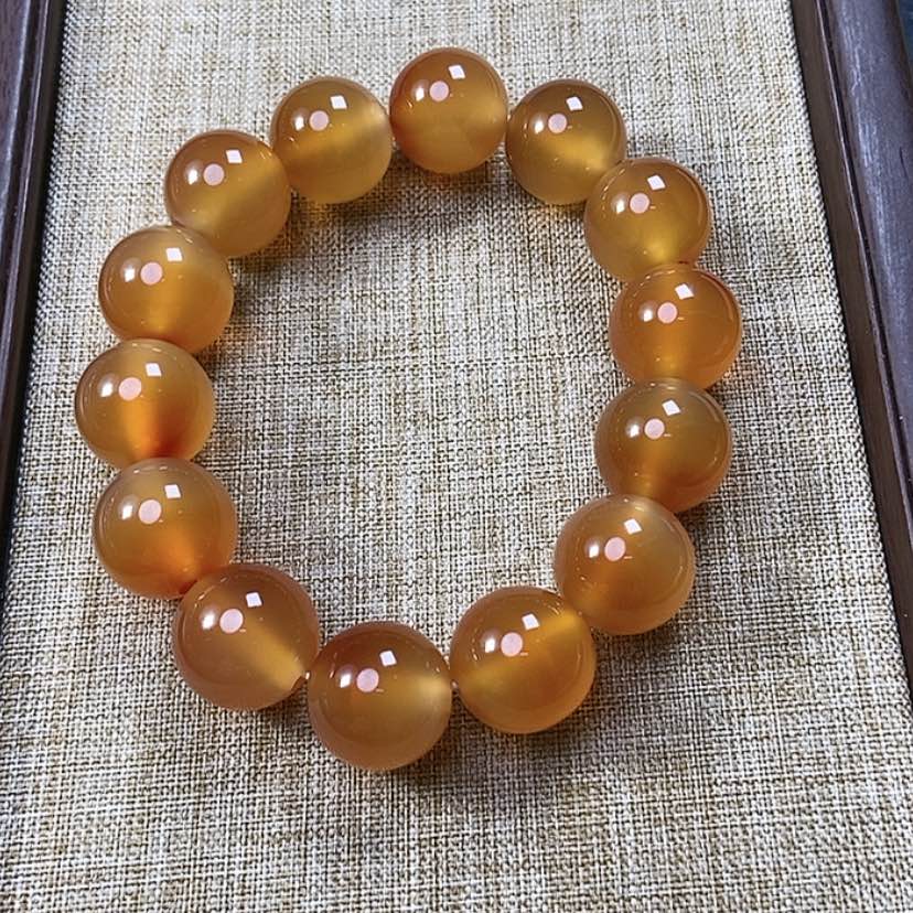 【闪购商品】玛瑙/玉髓手链未镶嵌花**华