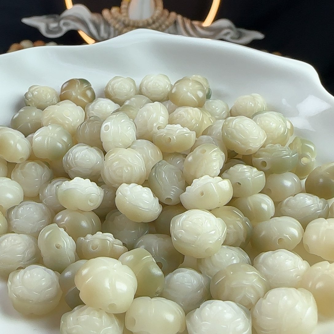 菩提根/象牙果手串卡12江南清雨山茶花20颗（2单多宠5颗）