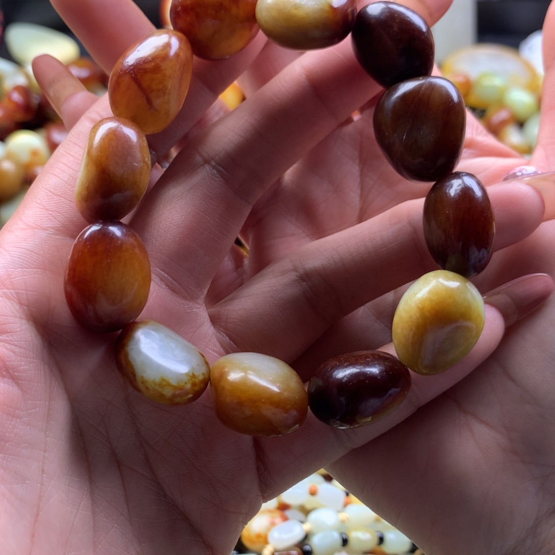 和田玉未镶嵌手链