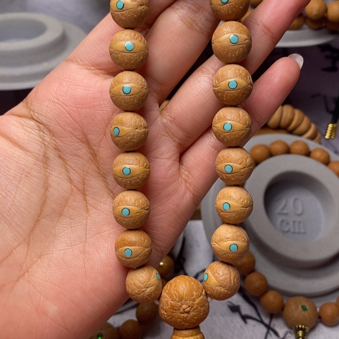 凤眼菩提吊坠手串