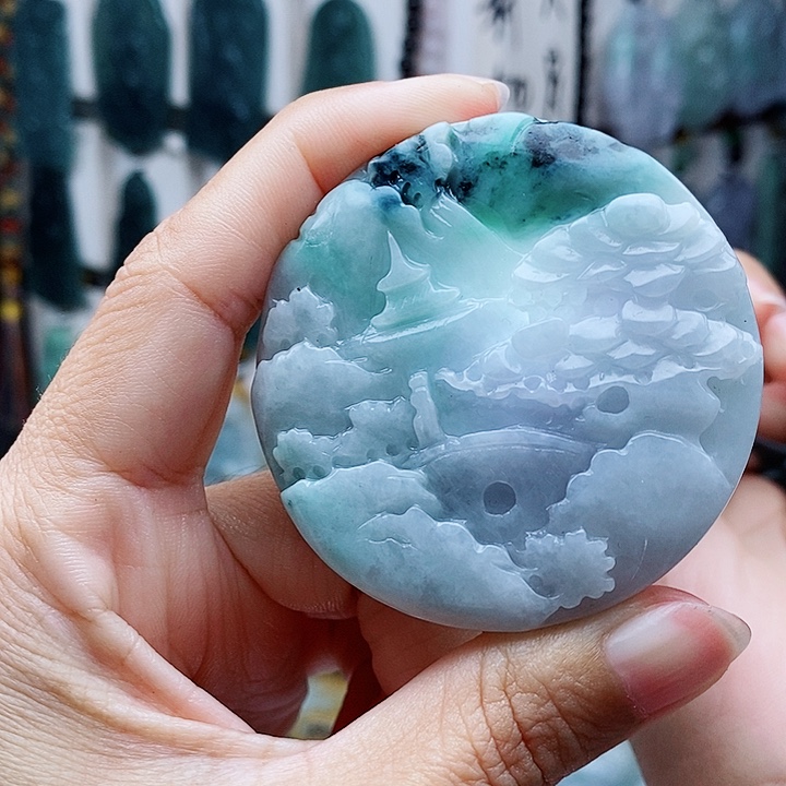 翡翠未镶嵌颈饰翡翠