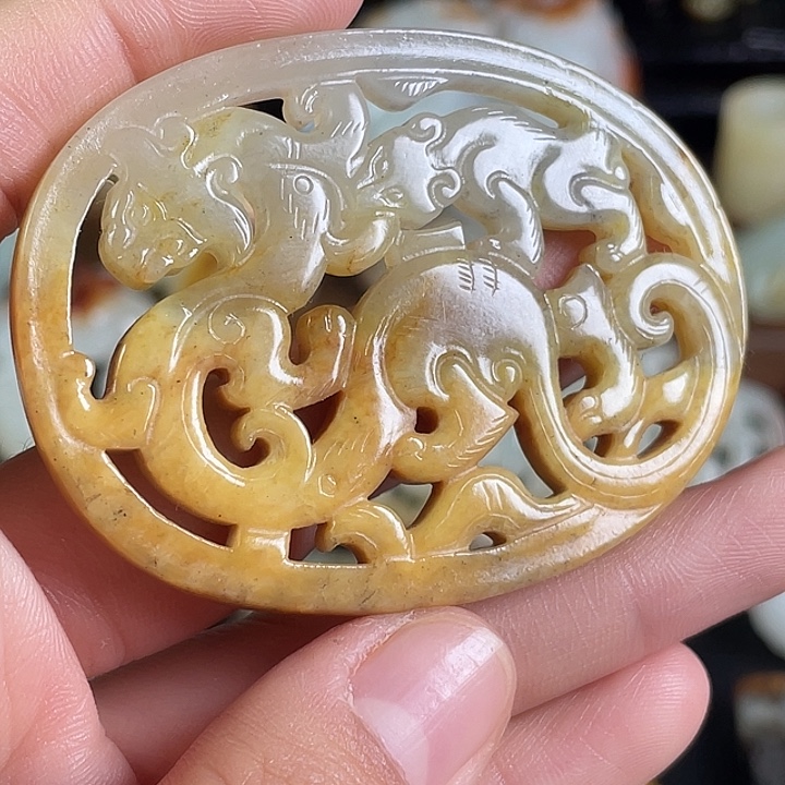 和田玉未镶嵌挂件