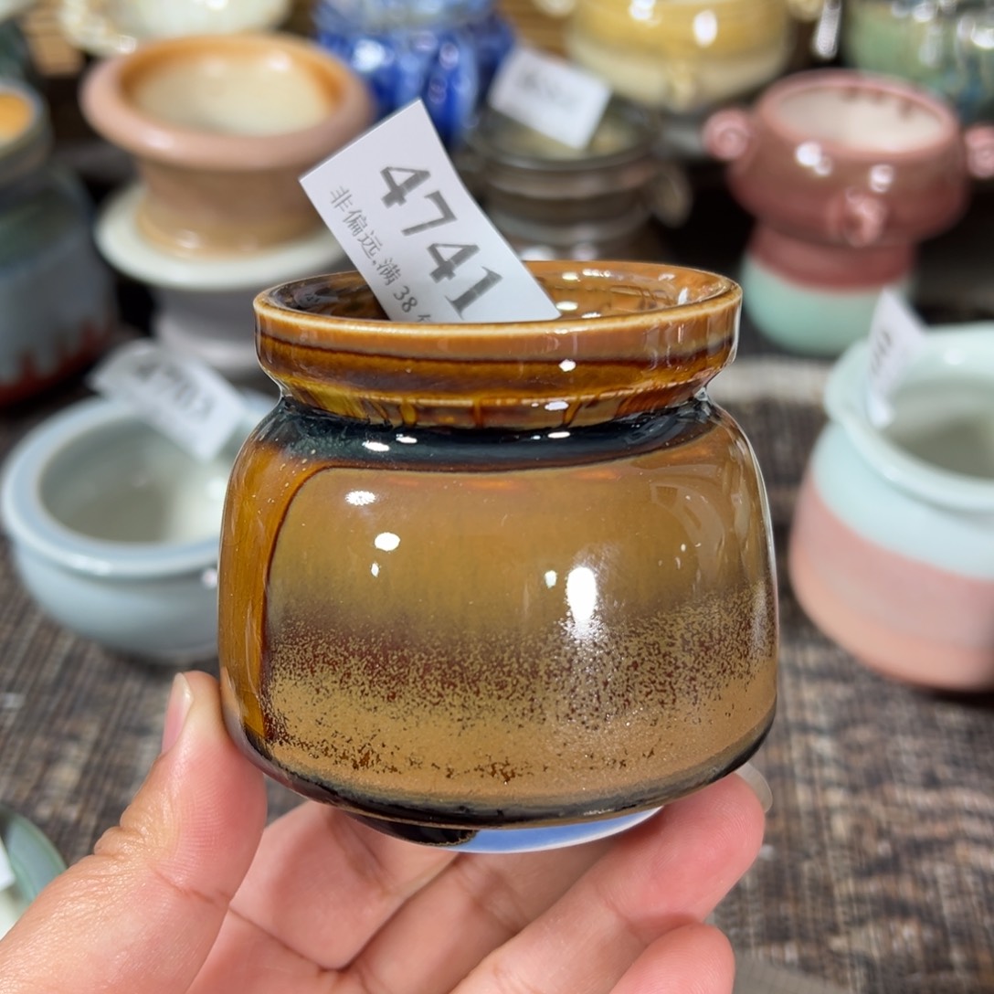 红陶景德镇手工花盆