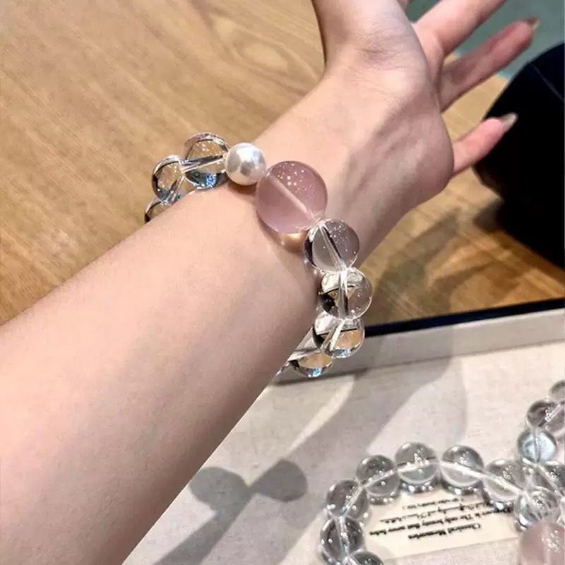 【露丝大米】粉色 天然白水晶 +粉水➕水晶能量卡  水晶需要请