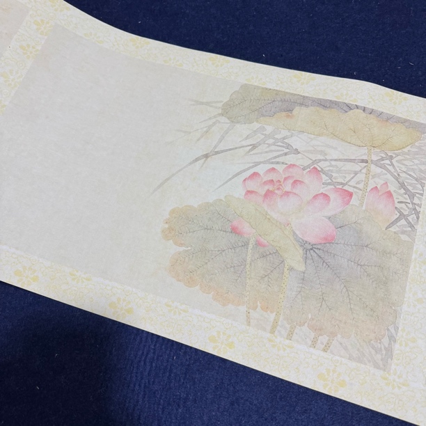 【升级纳米清程琳畫四時花卉长卷】大风堂纳米半生熟毛笔书法纸