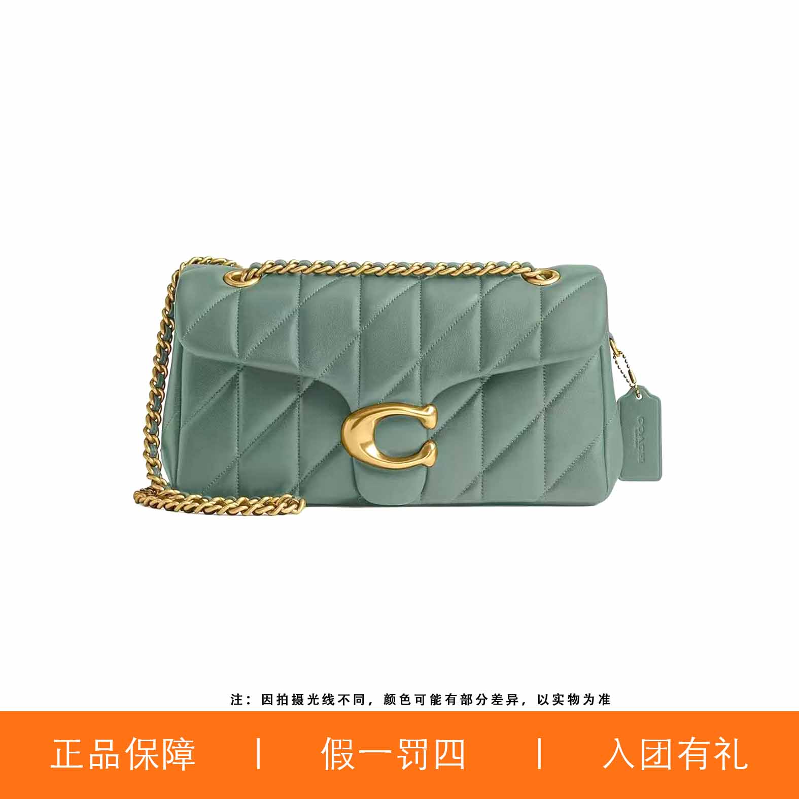 95新 COACH/蔻驰 蔻驰云朵C扣酒神包/A9602/26X15X7