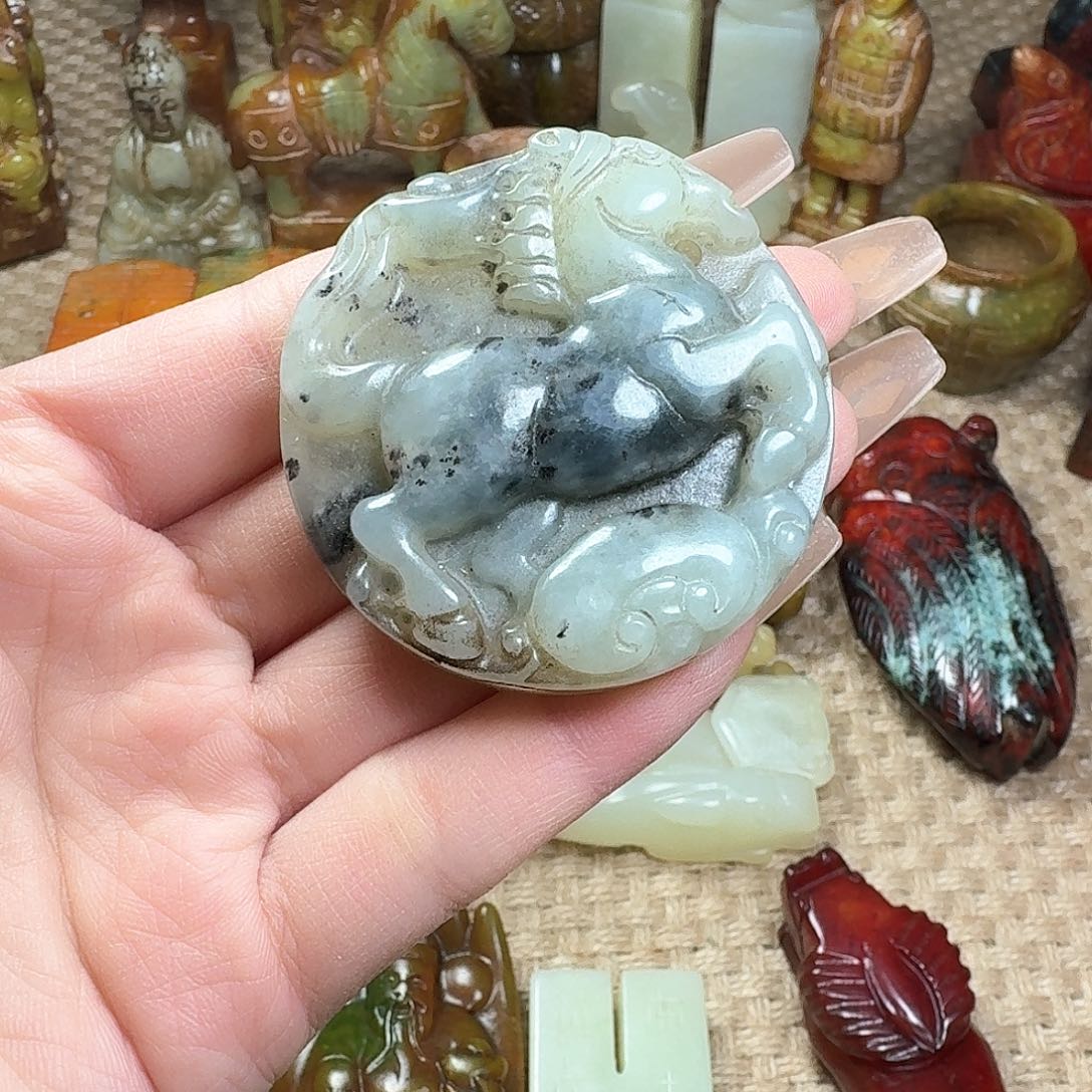 白玉菩提吊坠挂件