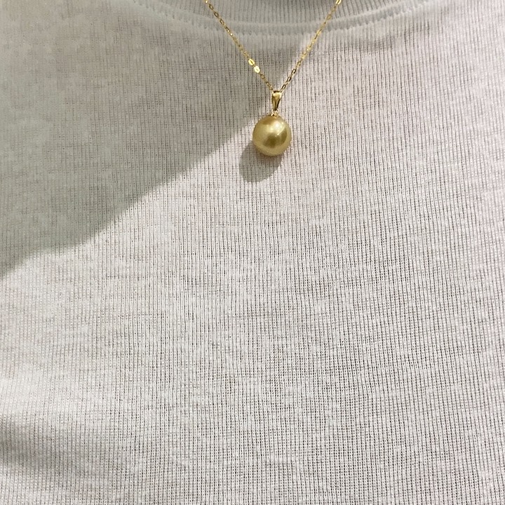 颈饰淡水珍珠18K金镶嵌