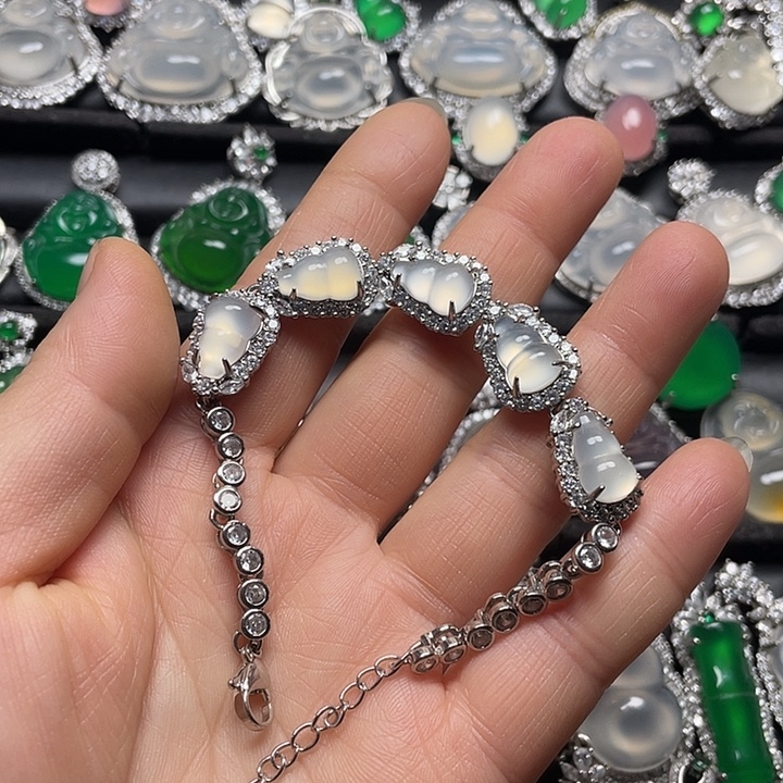 玛瑙/玉髓合金挂件