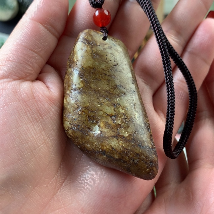 岫岩河磨玉（透闪石质玉）手把未镶嵌