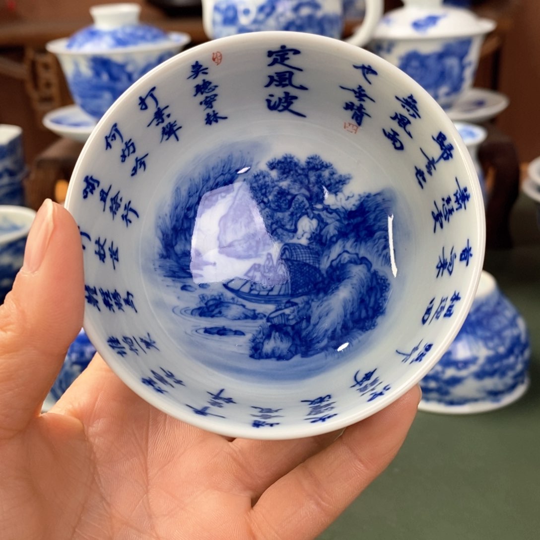 杯景德镇陶瓷手工手绘