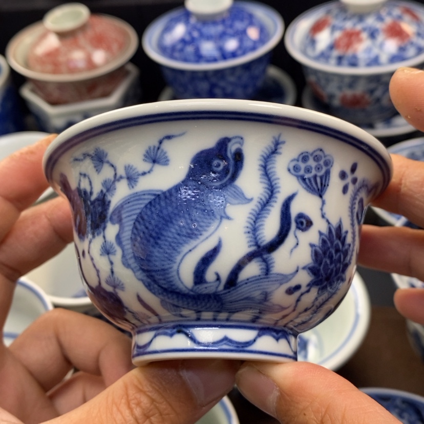 【闪购商品】景德镇青花主人杯