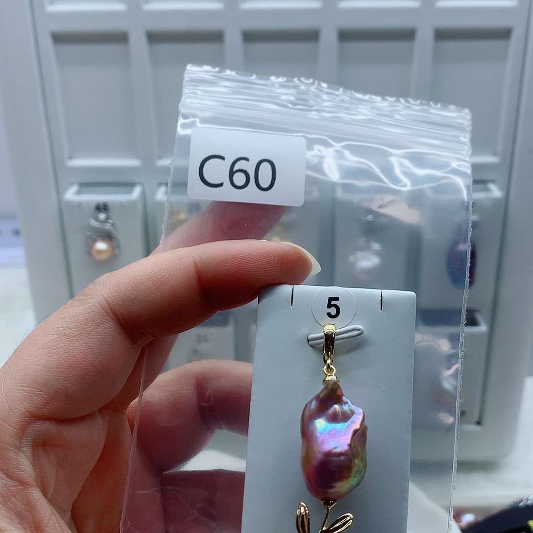 吊坠(不含链)淡水珍珠合金