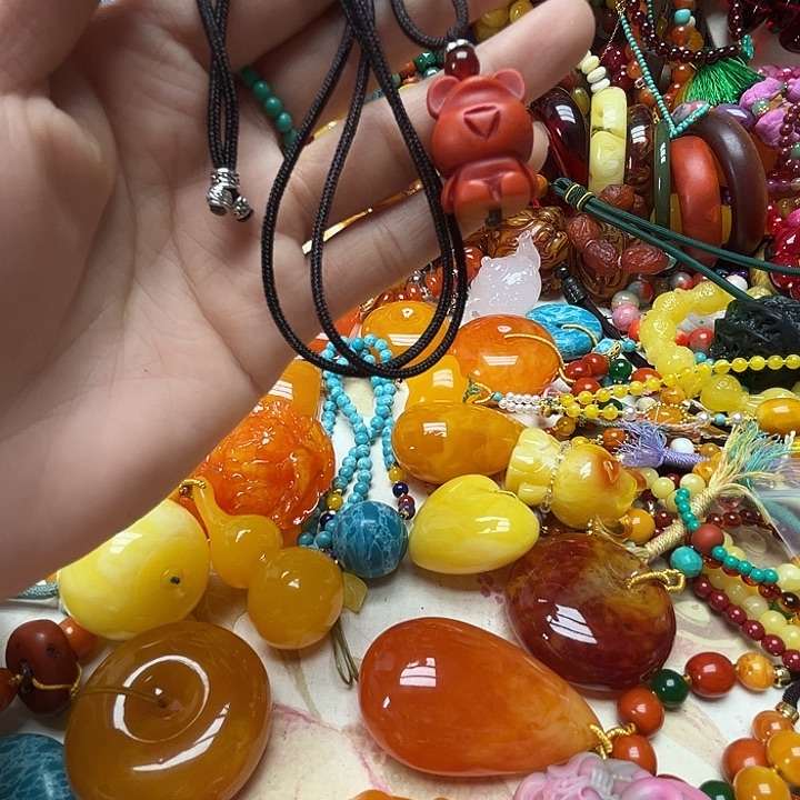 树脂制品2547橘皮小熊