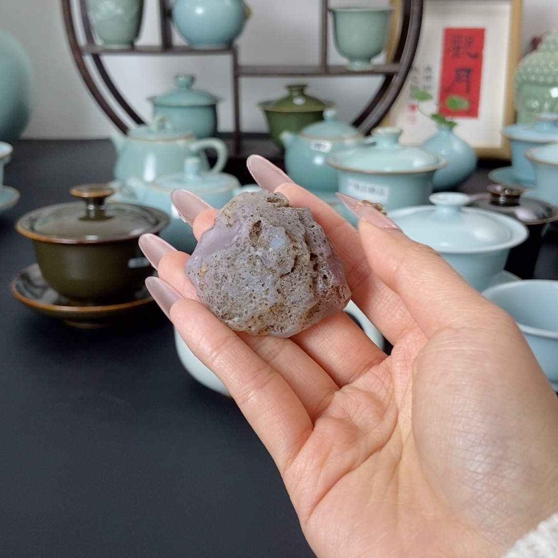 探*一级品月白鸡心杯