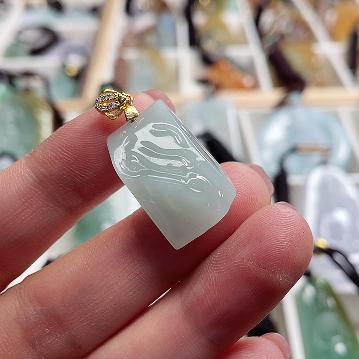 翡翠颈饰银S925镶嵌8565885655588