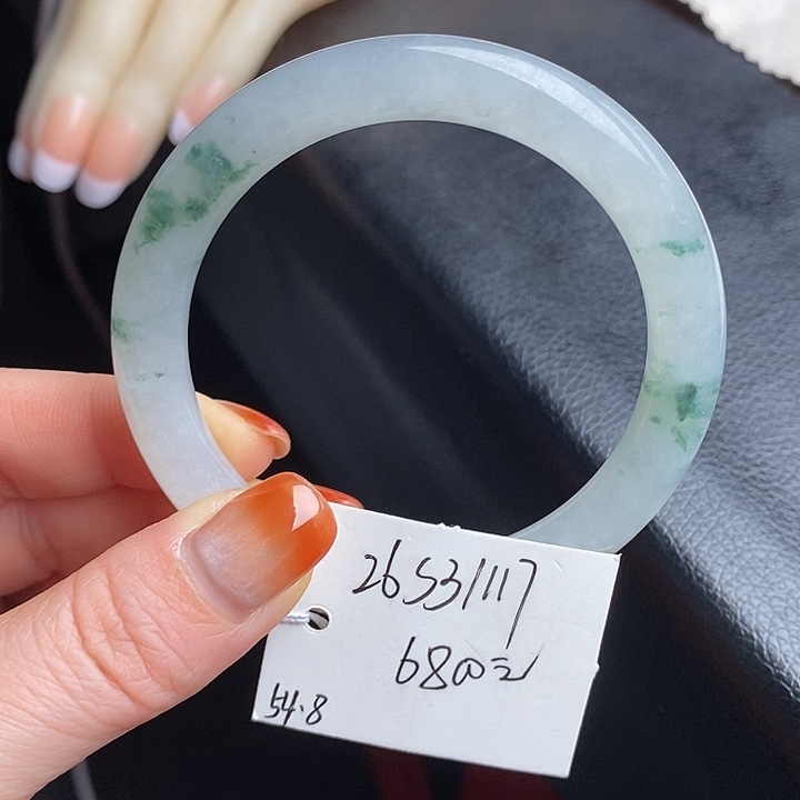 未镶嵌手镯翡翠54+圆条25