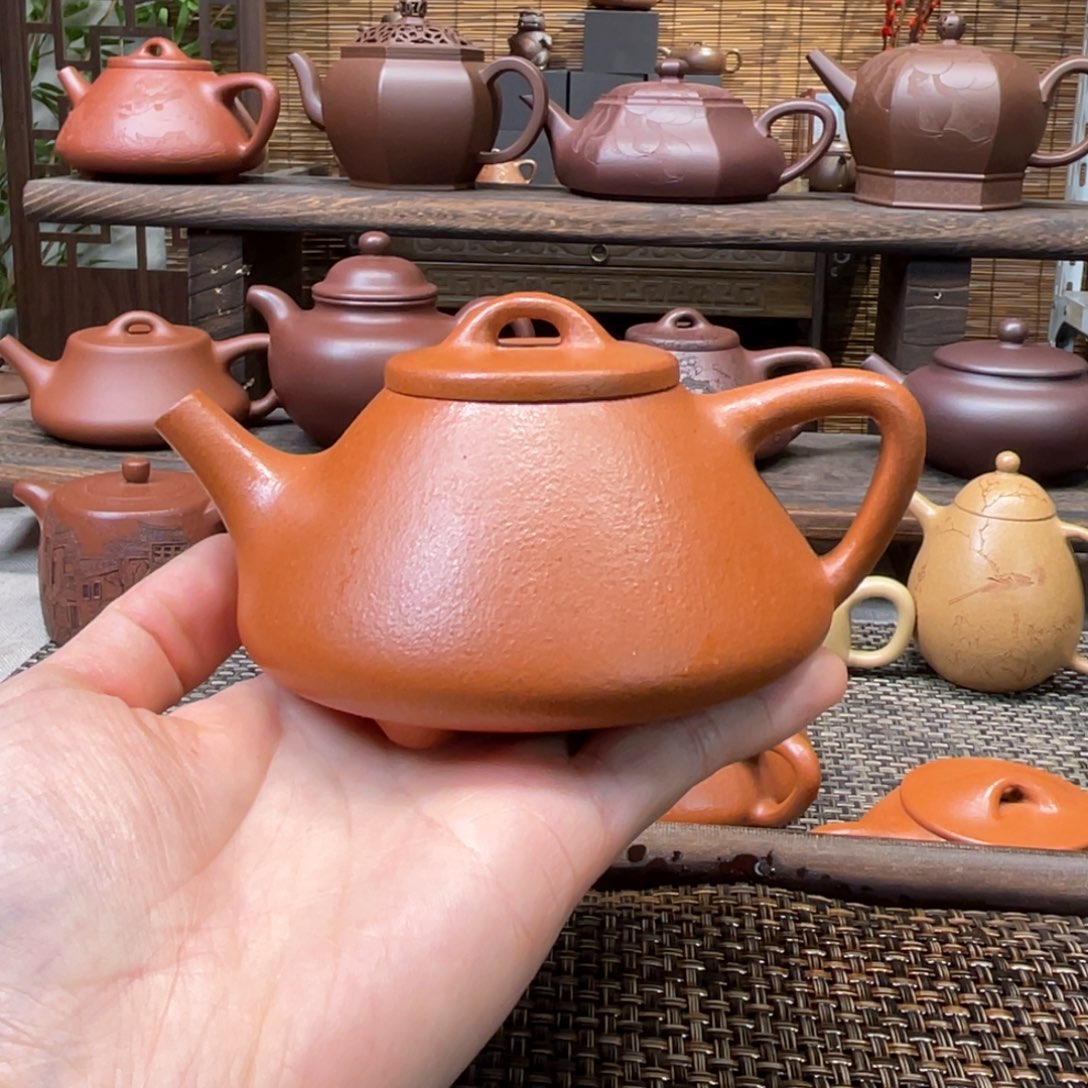 紫砂茶壶宜兴原矿紫砂手工制200