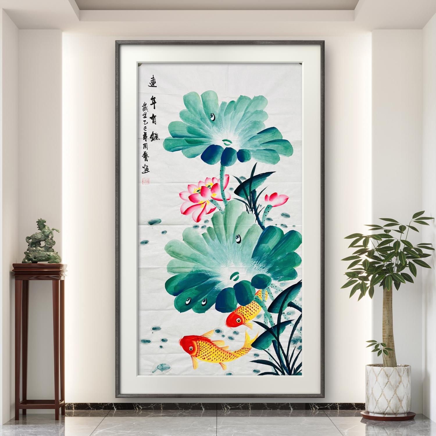 精品无装裱无框国画
